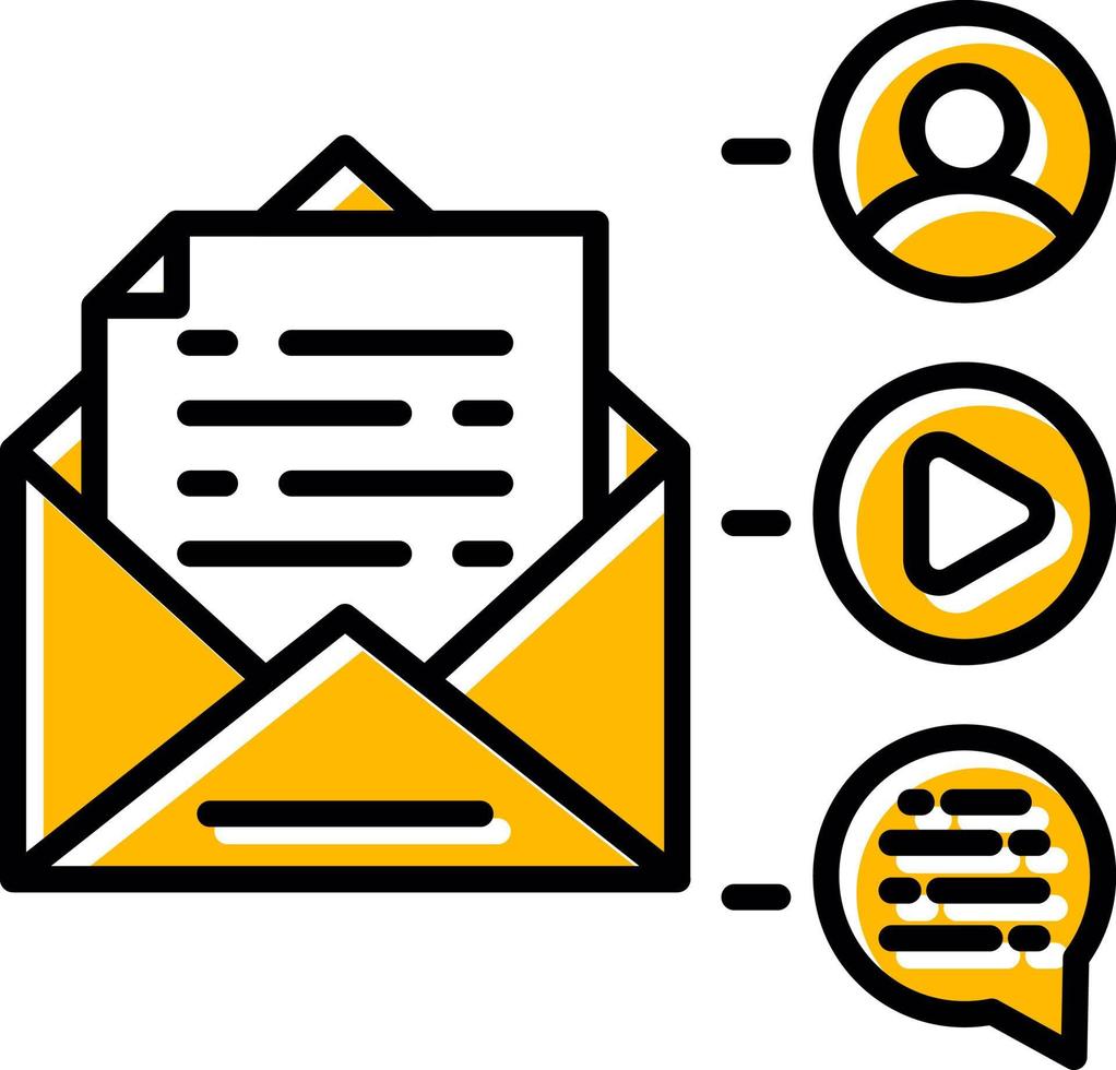 Mail Advertising Creative Icon Design vector