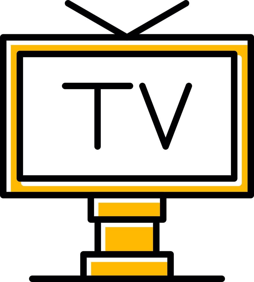 diseño de icono creativo de tv vector