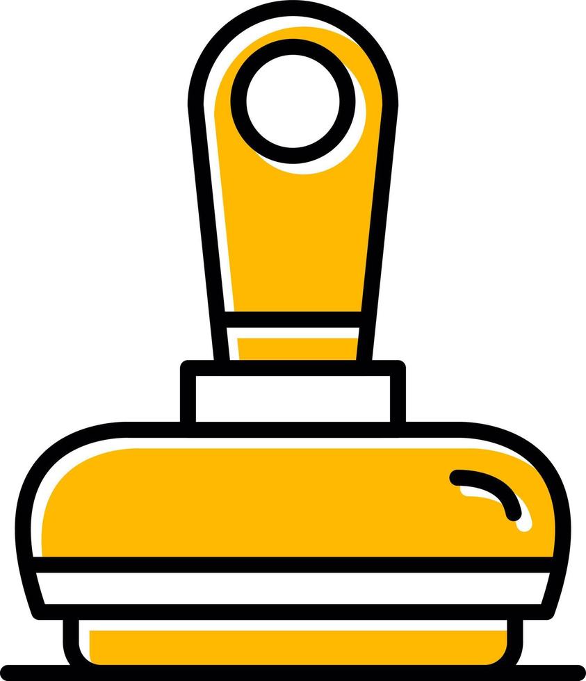 Rubber Stamp Creative Icon Design vector