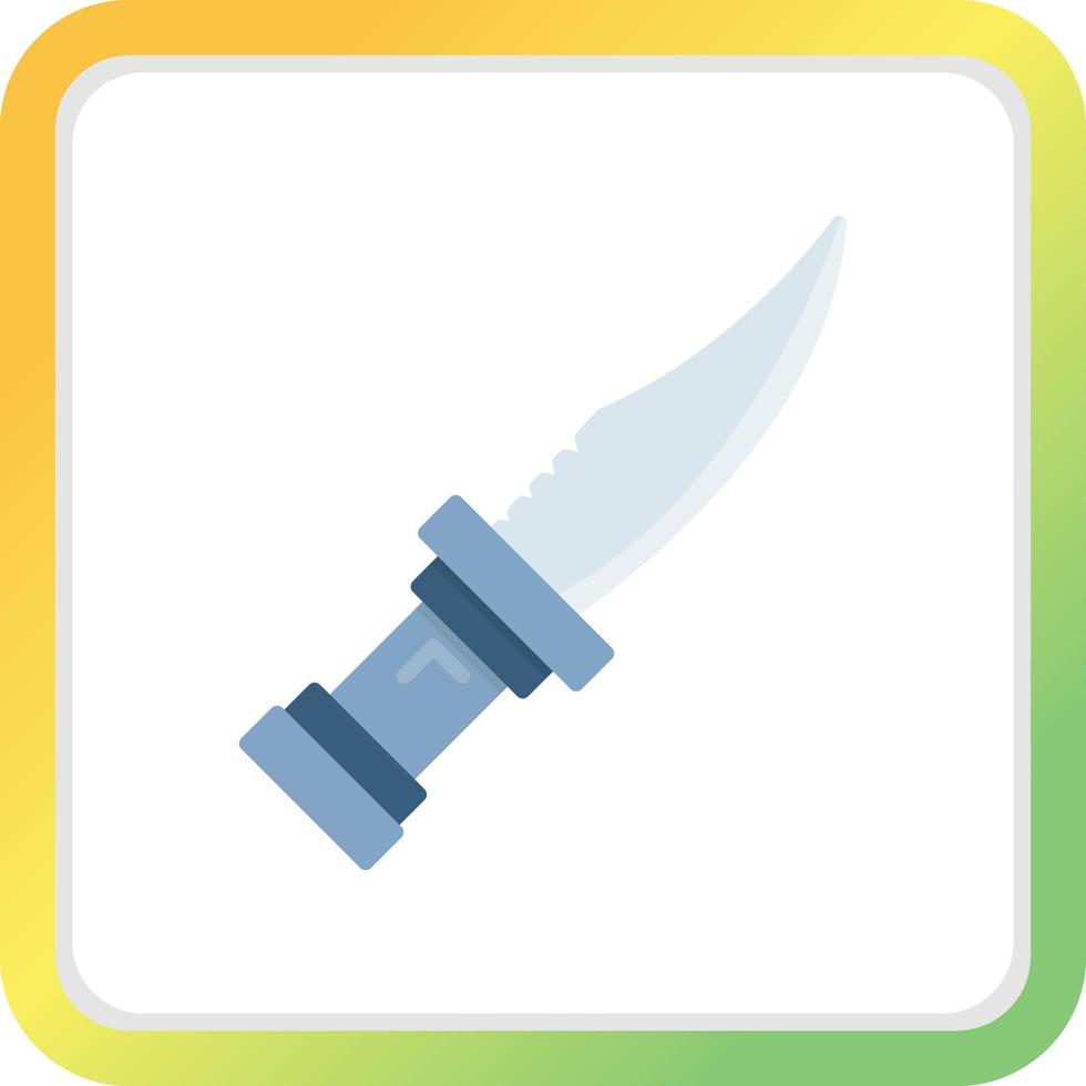 Police Knife Creative Icon Design vector