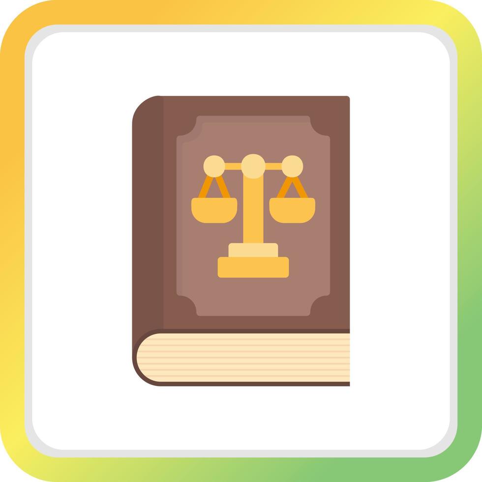 Law Book Creative Icon Design vector