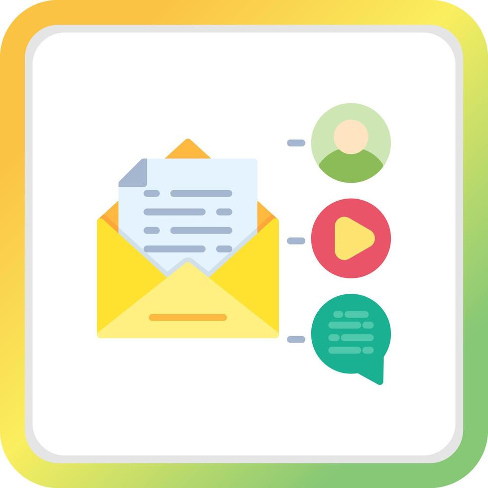 Mail Advertising Creative Icon Design vector