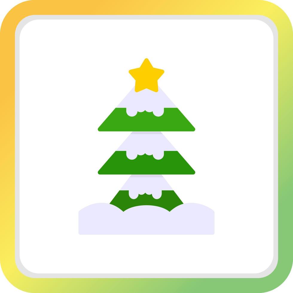 Christmas Tree Creative Icon Design vector