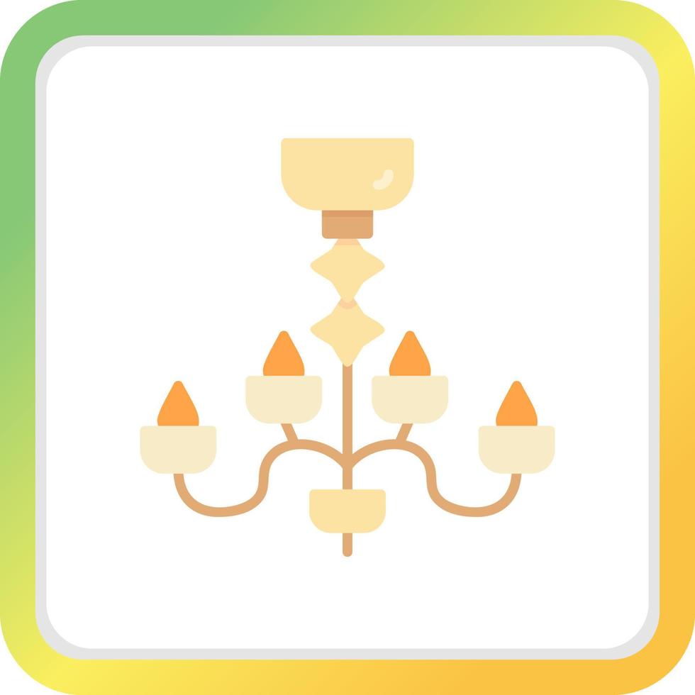 Chandelier Creative Icon Design vector