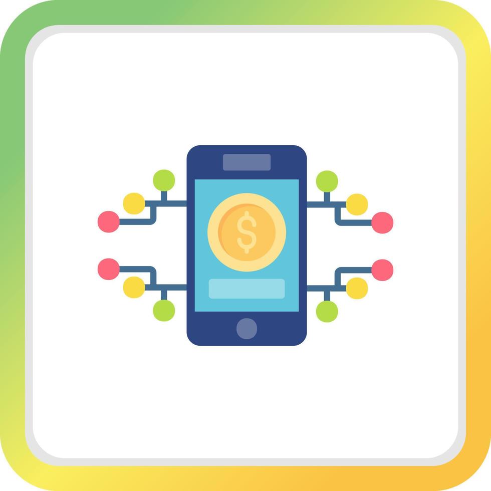 Digital Money Creative Icon Design vector