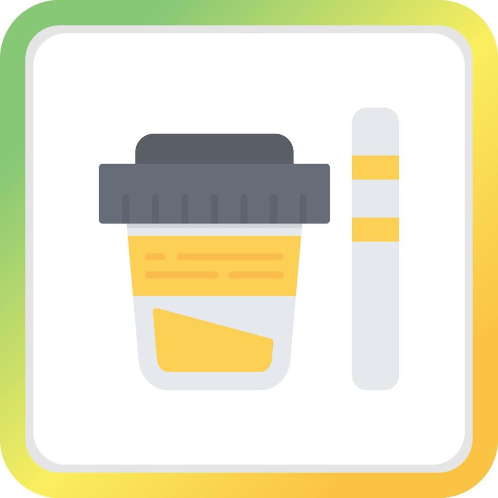 Urine Test Creative Icon Design vector
