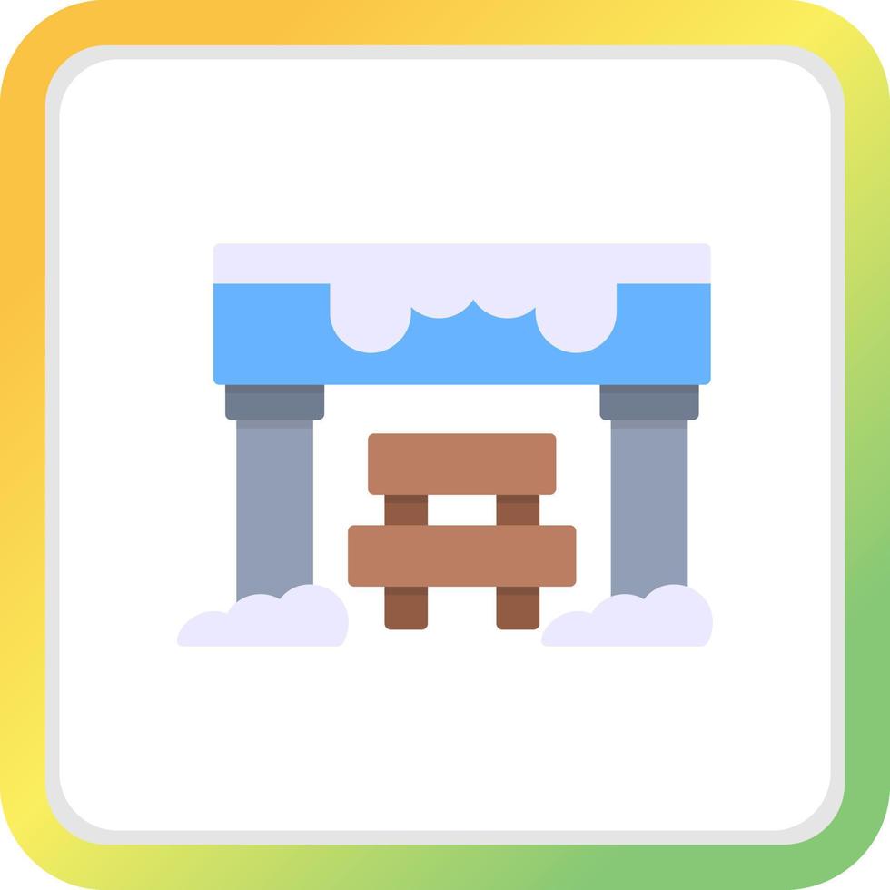 Bus Stop Creative Icon Design vector