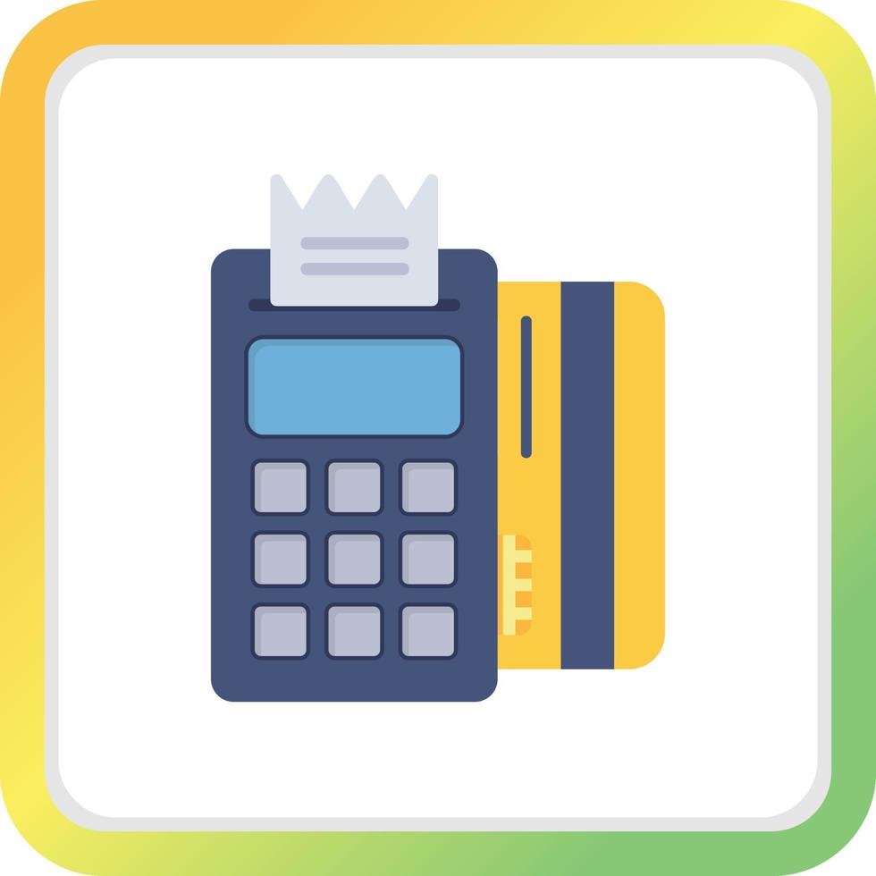 diseño de icono creativo de terminal pos vector