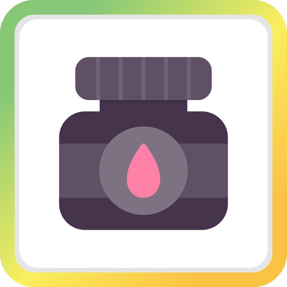 Ink Bottle Creative Icon Design vector