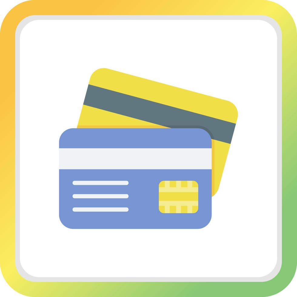 Credit Card Creative Icon Design vector