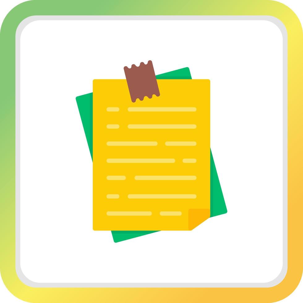 Sticky Note Creative Icon Design vector