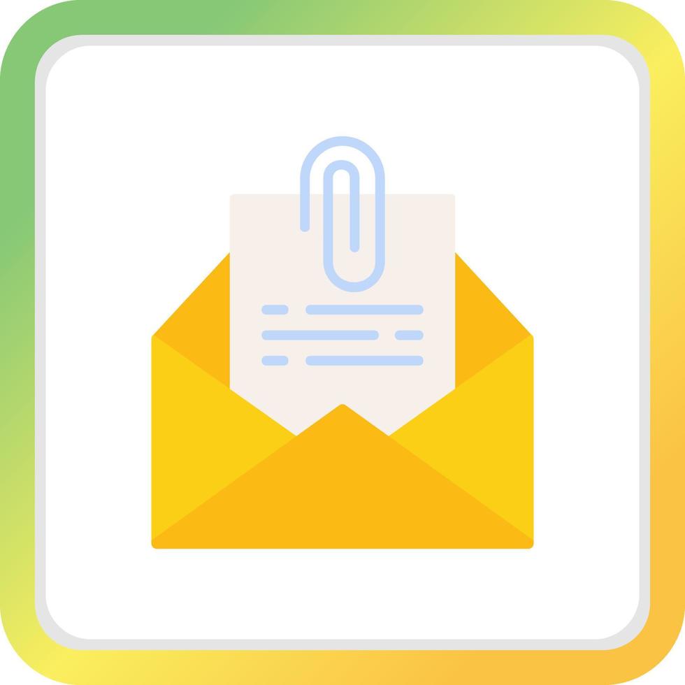 Attach File Email Creative Icon Design vector