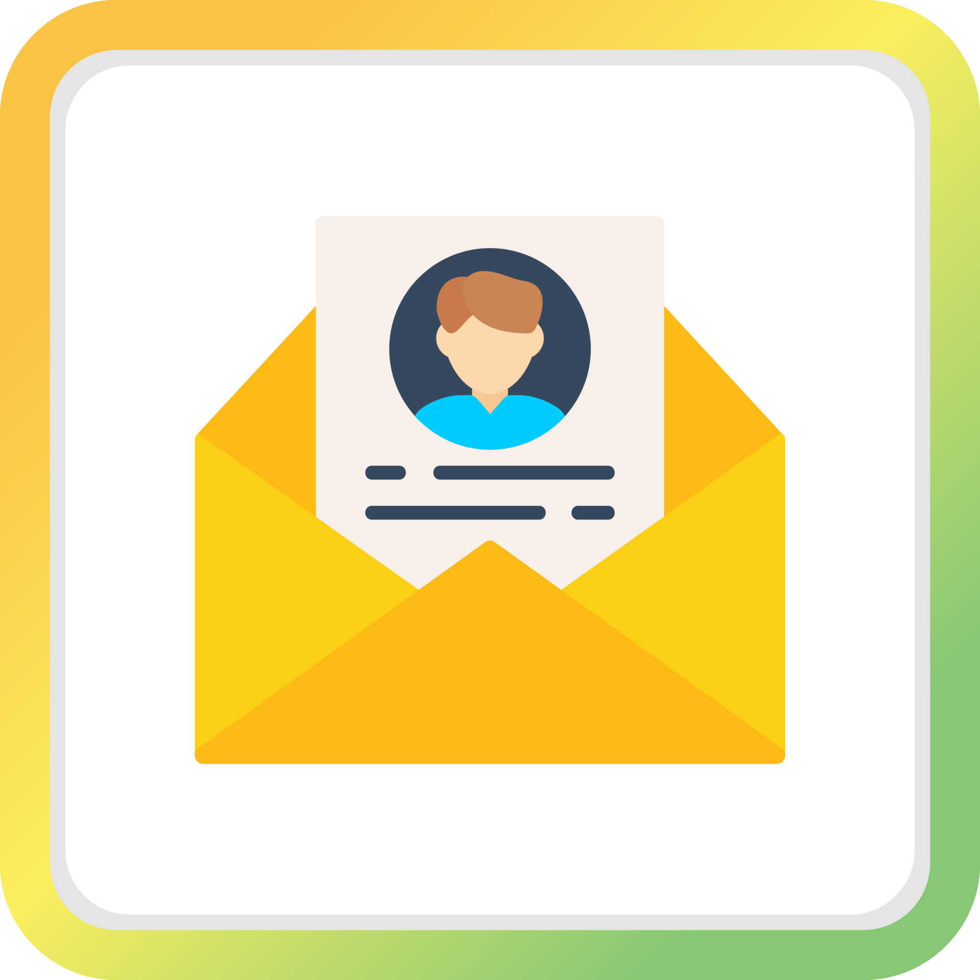Contact Email Creative Icon Design 16052507 Vector Art at Vecteezy