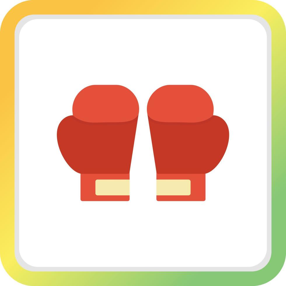 Boxing Gloves Creative Icon Design vector