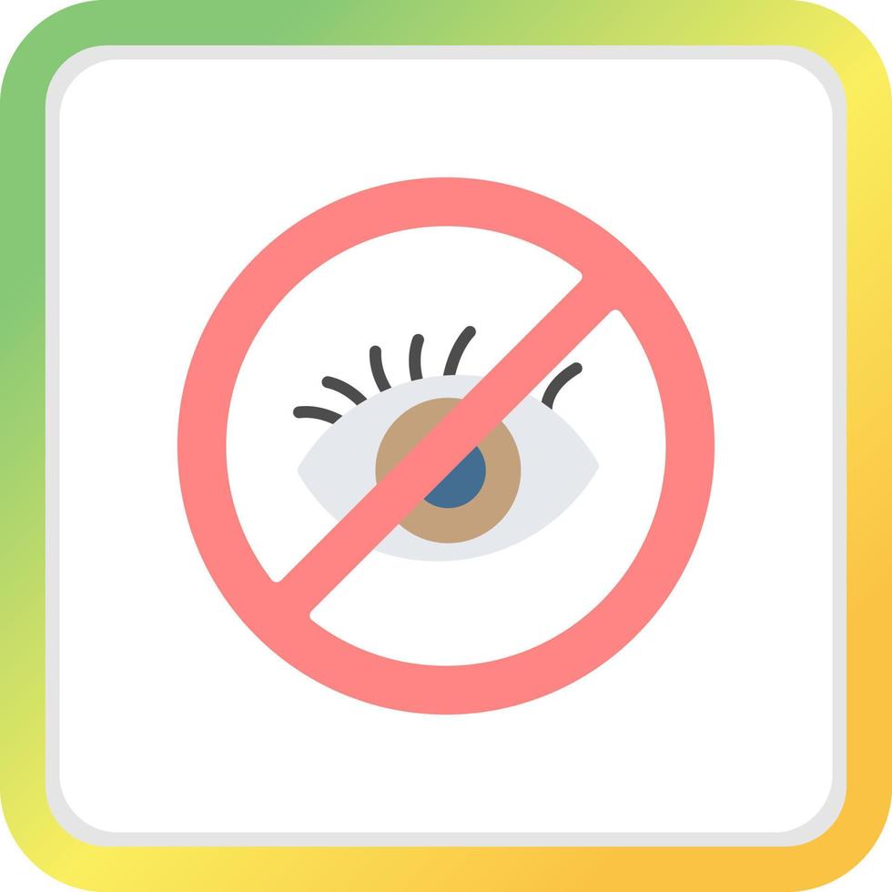Blindness Creative Icon Design vector