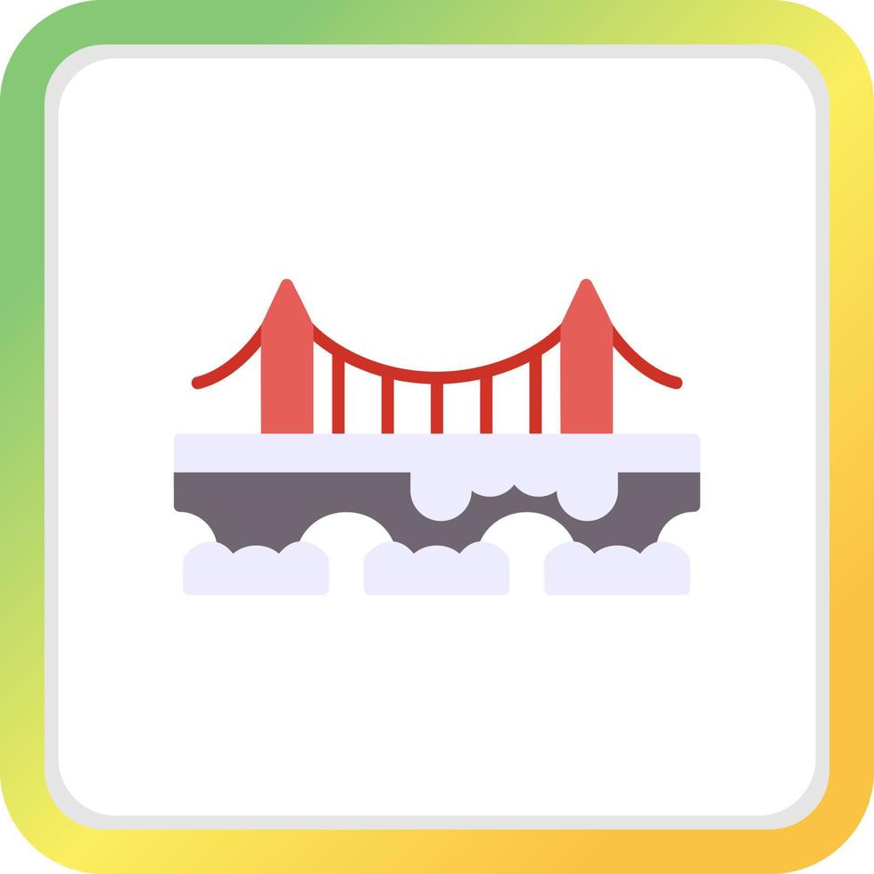 diseño de icono creativo de puente vector