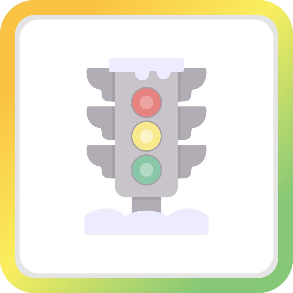 Traffic Light Creative Icon Design vector