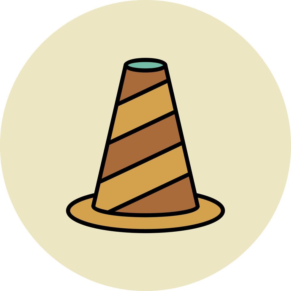 Traffic Cone Creative Icon Design vector