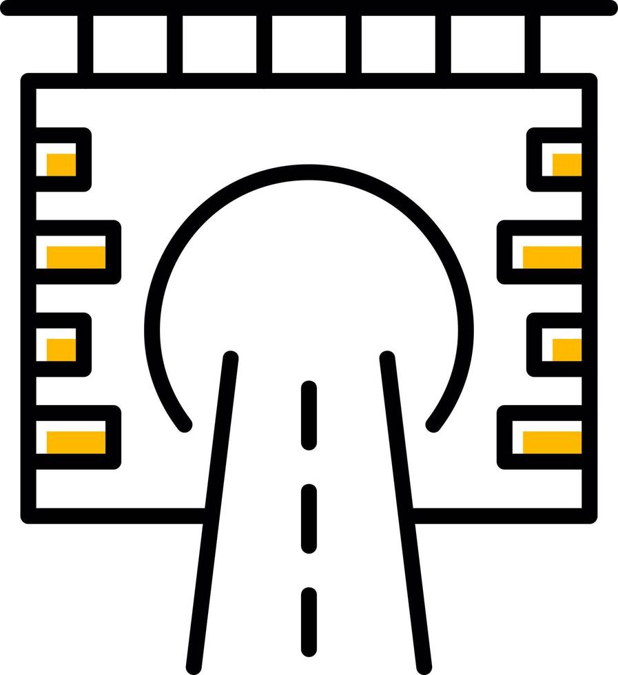 Tunnel Creative Icon Design vector