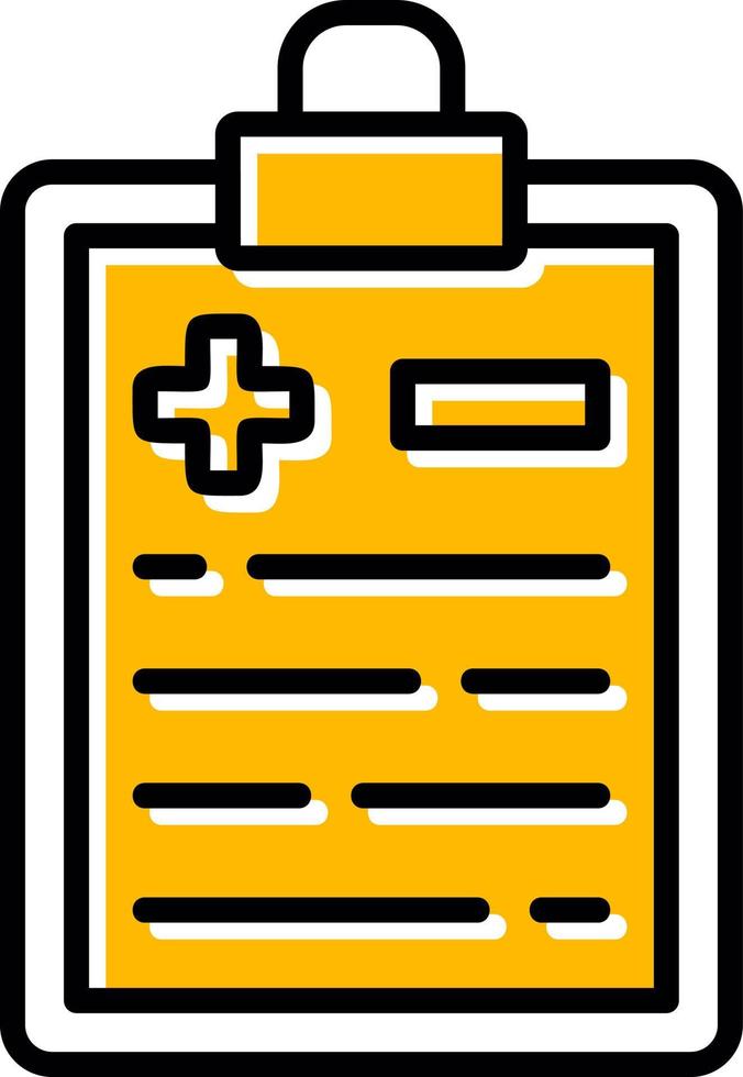 Medical Report Creative Icon Design vector