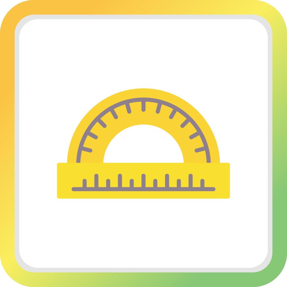 Protractor Creative Icon Design vector