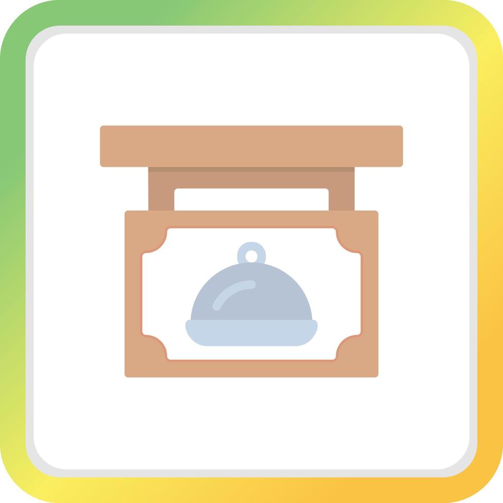 Restaurant Sign Board Creative Icon Design vector