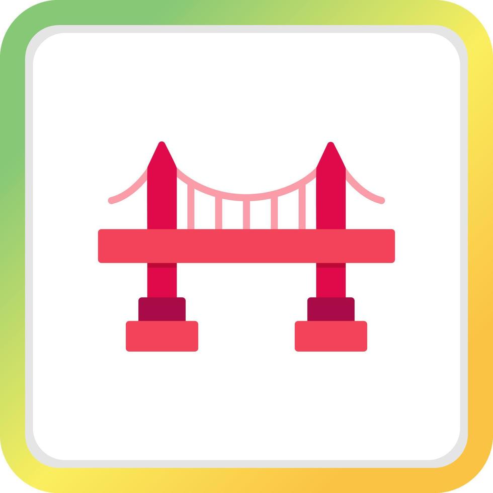 diseño de icono creativo de puente vector