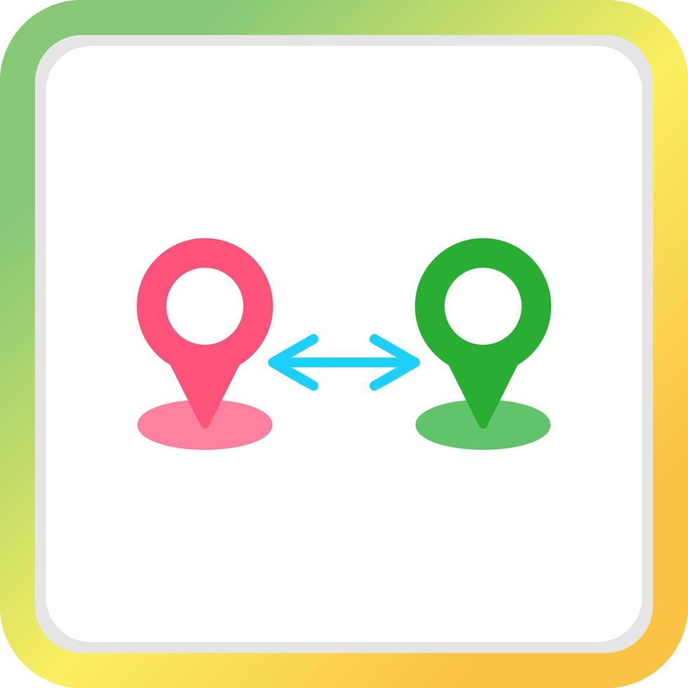 Distance Creative Icon Design vector