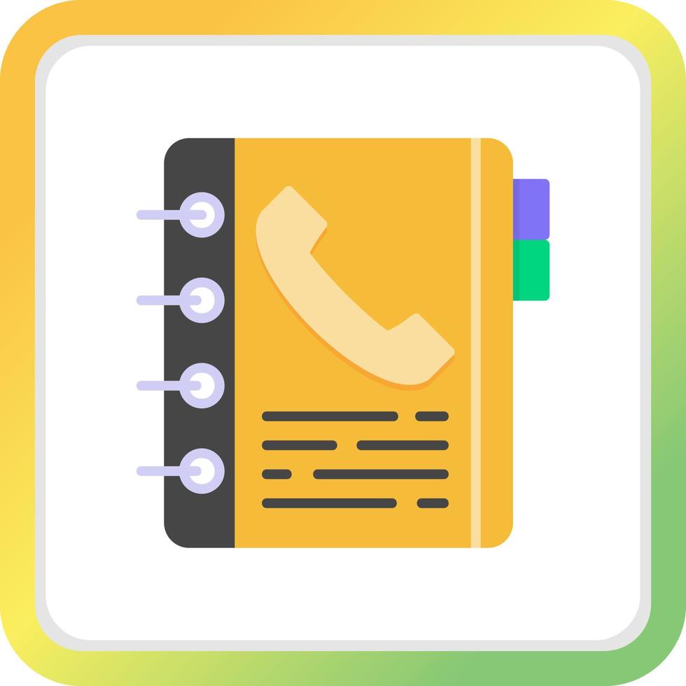 Phone Book Creative Icon Design vector