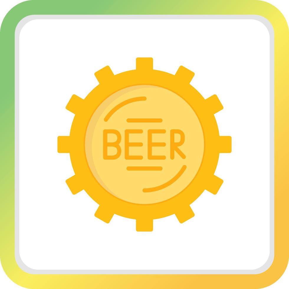 Bottle Cap Creative Icon Design vector