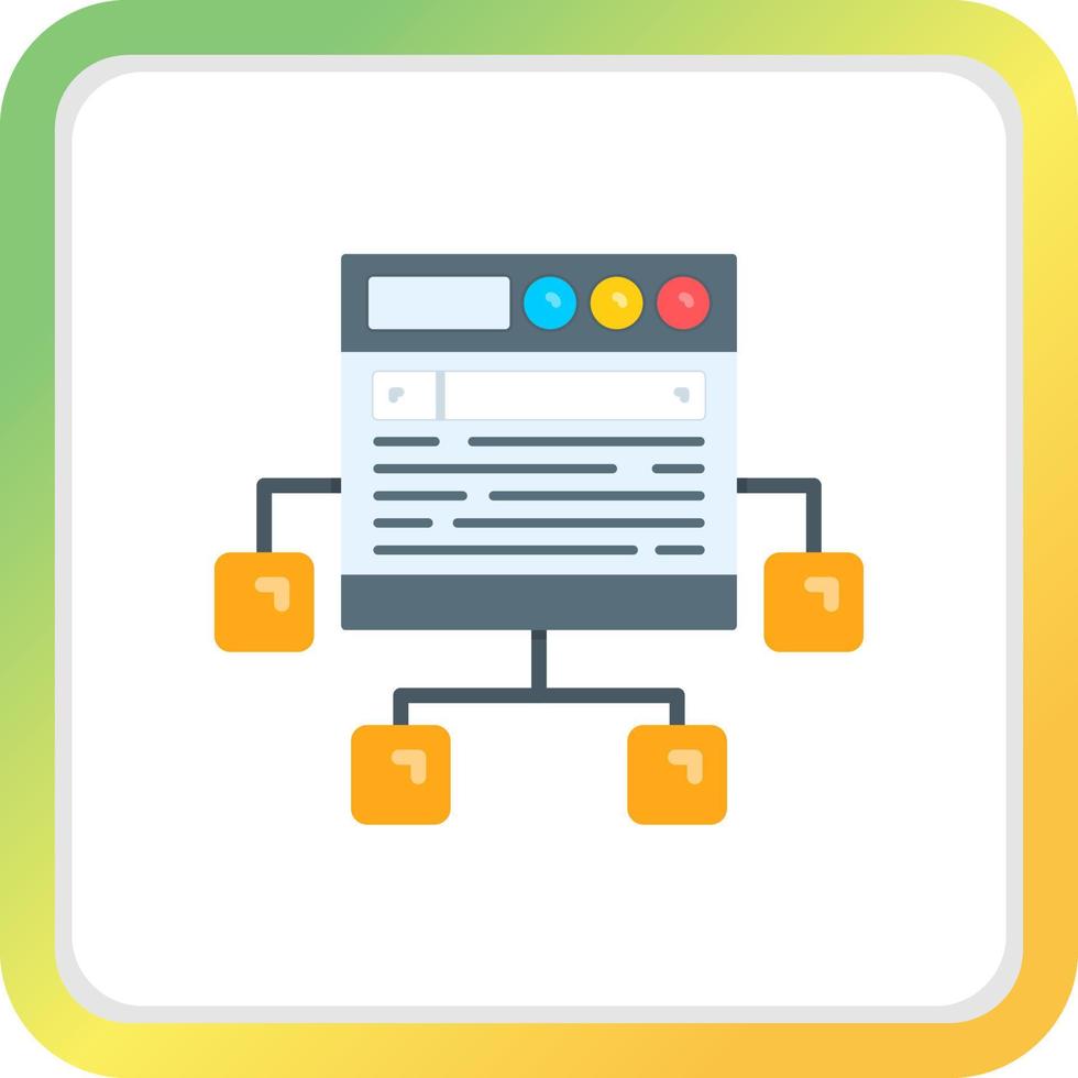 Sitemap Creative Icon Design vector