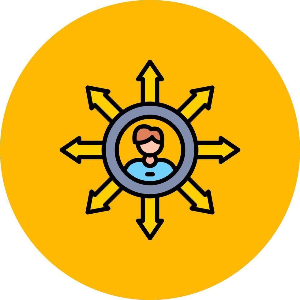 Influence Creative Icon Design vector