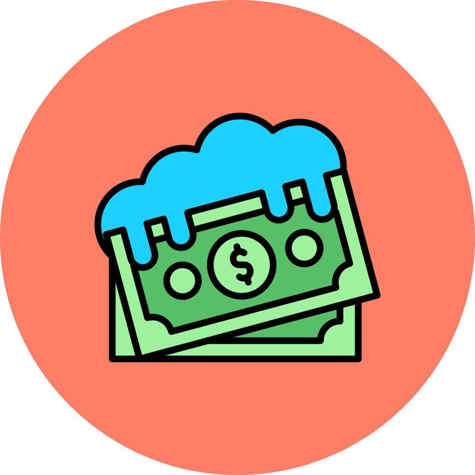 Money Laundering Creative Icon Design vector