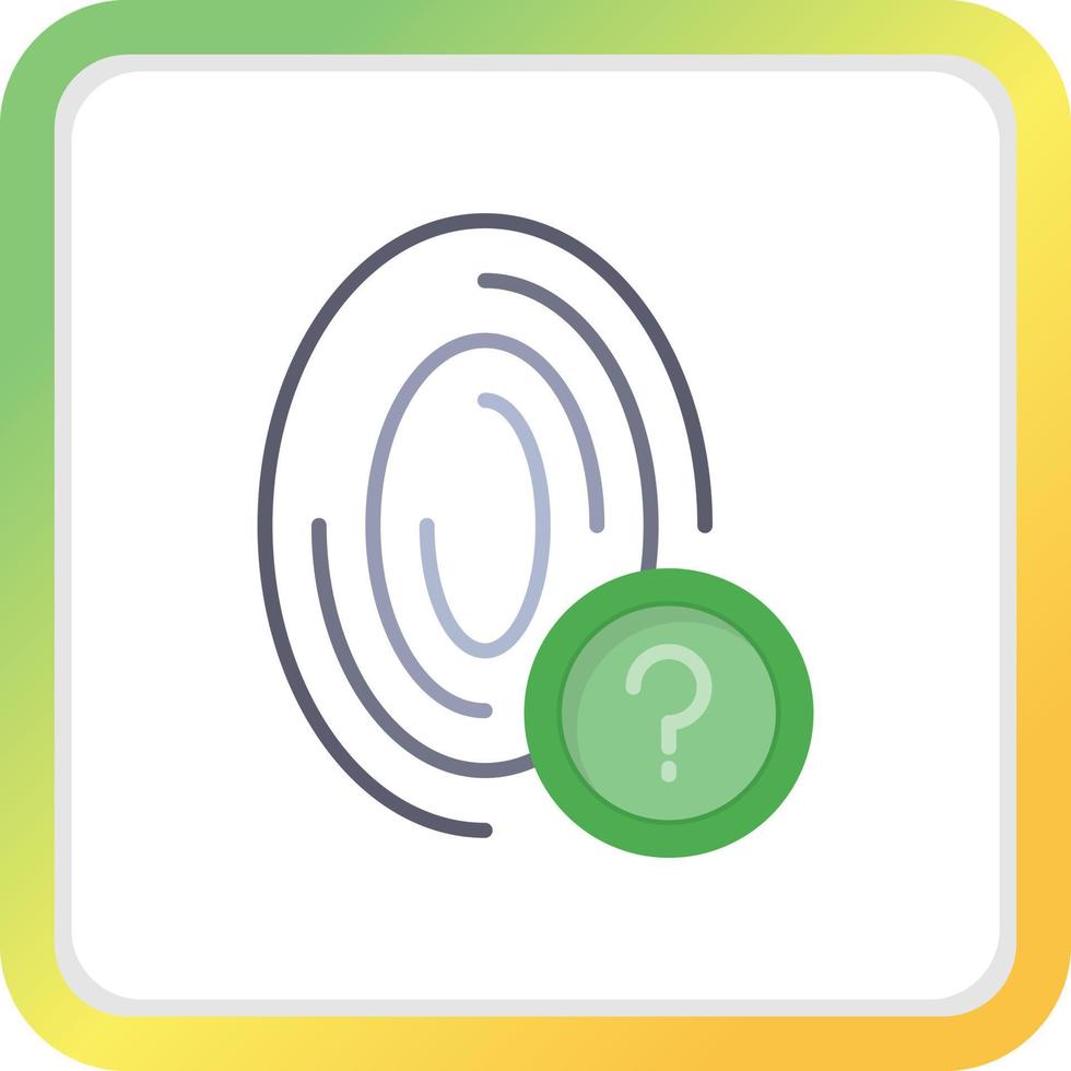 Fingerprint Creative Icon Design vector