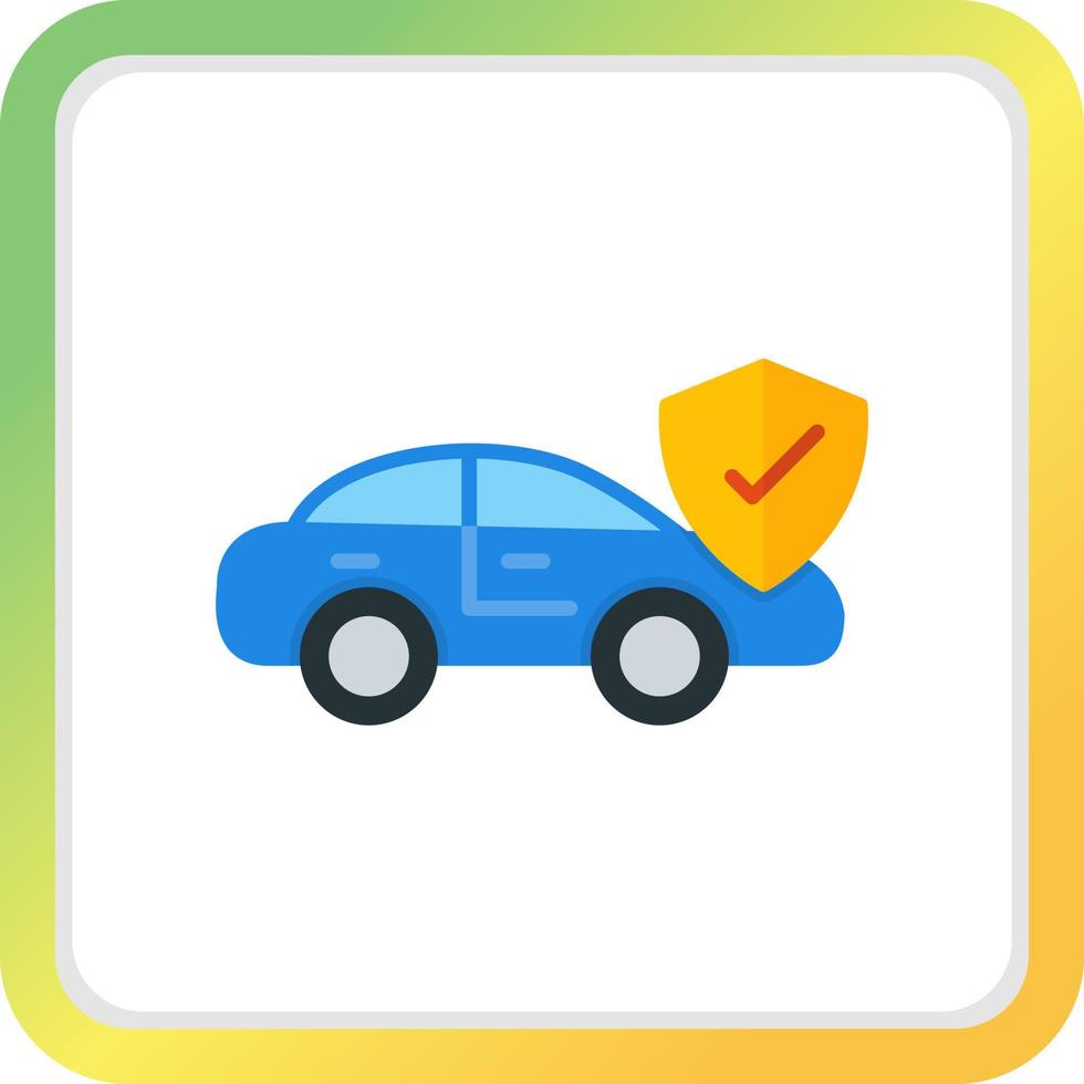 Car Insurance Creative Icon Design vector