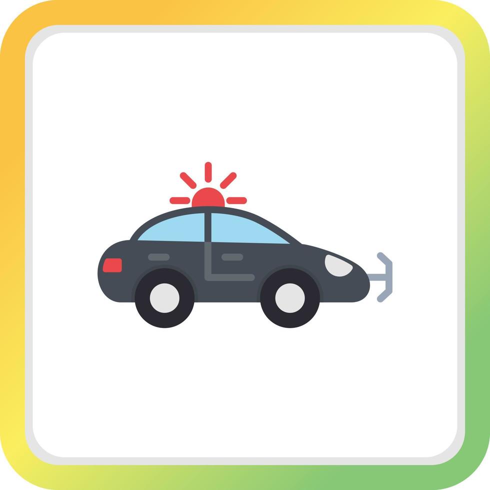 Police Car Creative Icon Design vector