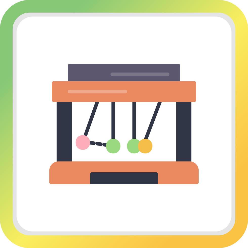 Newton Cradle Creative Icon Design vector