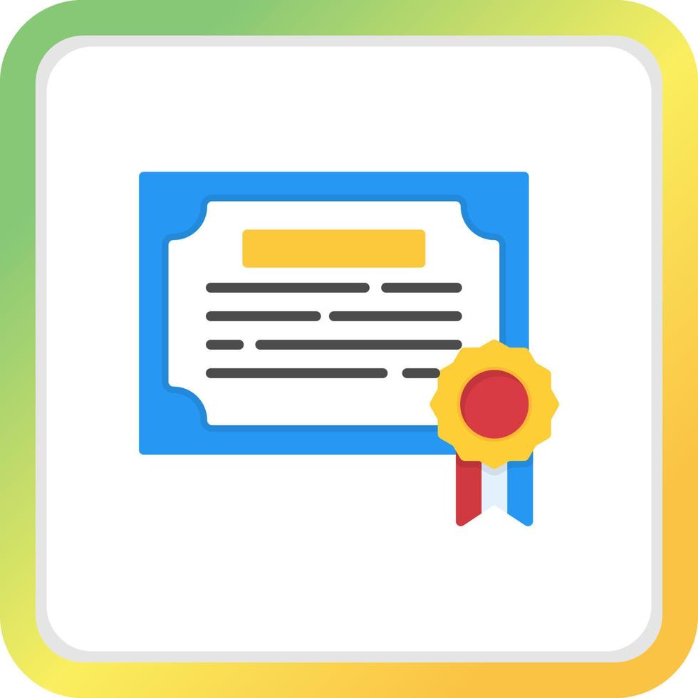 Certificate Creative Icon Design vector