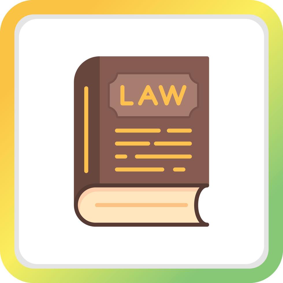 Law Book Creative Icon Design vector