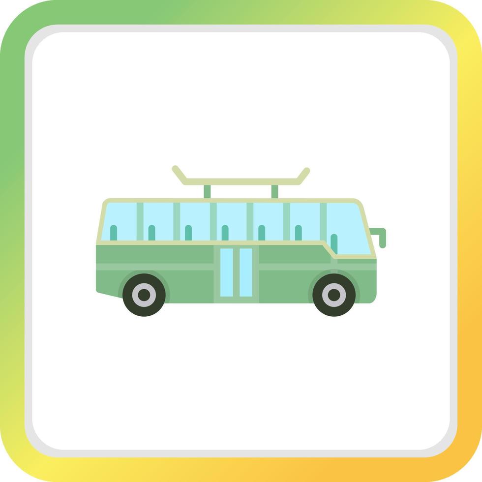 Bus Creative Icon Design vector