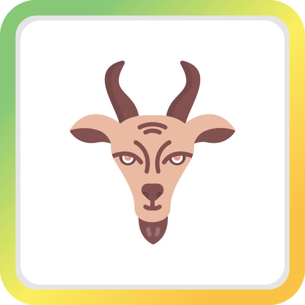 diseño de icono creativo de cabra vector