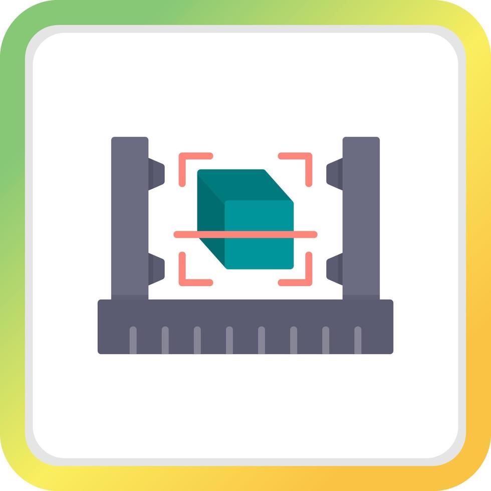 3d Scanner Creative Icon Design vector