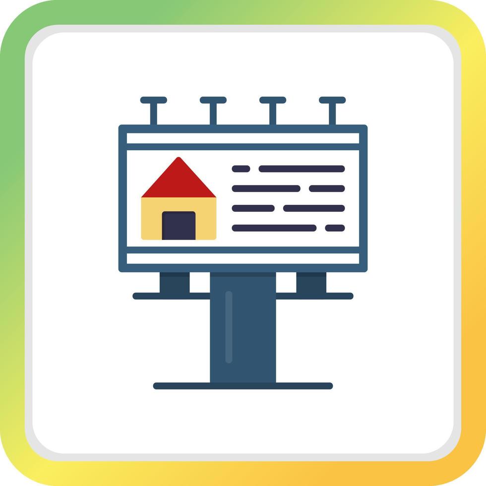 Billboard Creative Icon Design vector