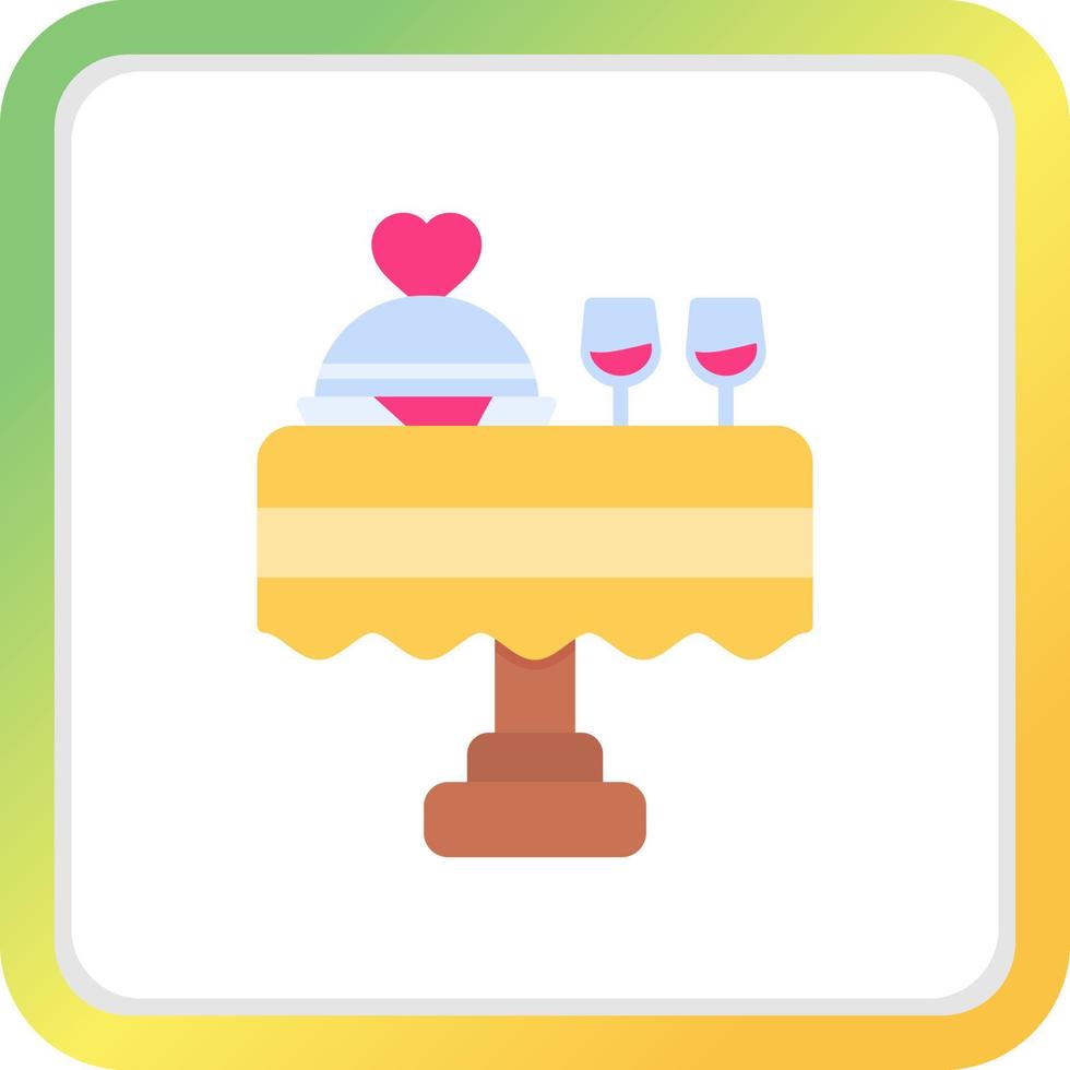 Wedding Dinner Creative Icon Design vector