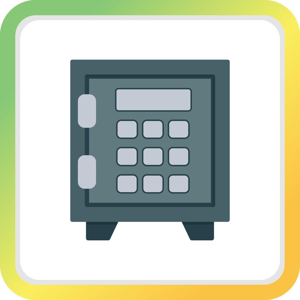 Safe Lock Creative Icon Design vector