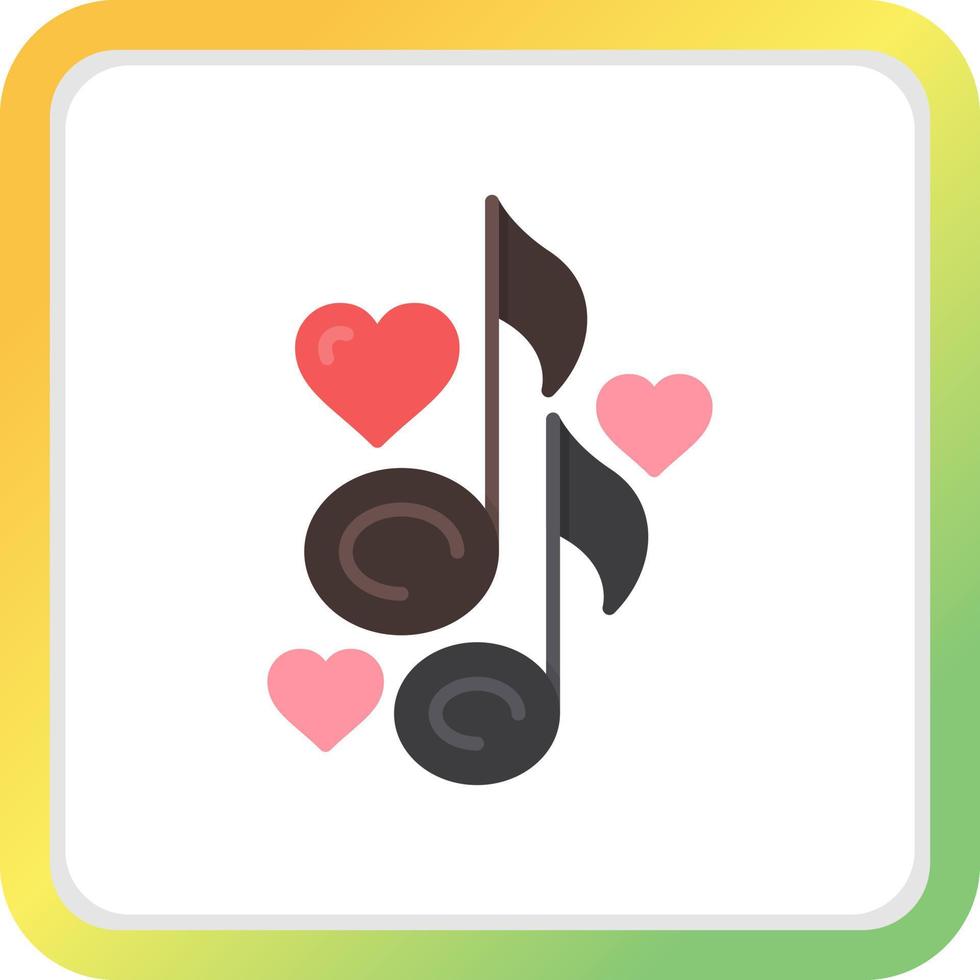 Love Song Creative Icon Design vector