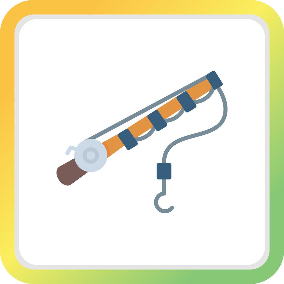 Fishing Rod Creative Icon Design vector