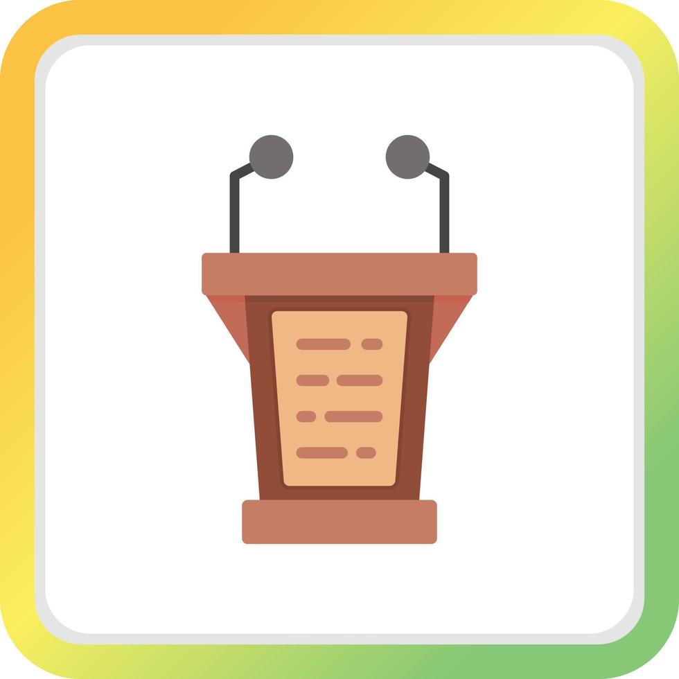 Lectern Creative Icon Design vector