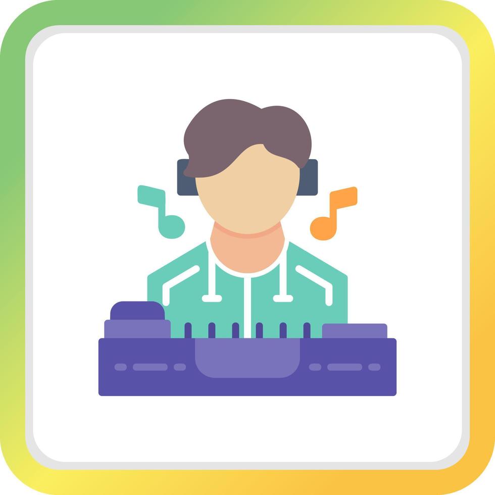 DJ Creative Icon Design vector