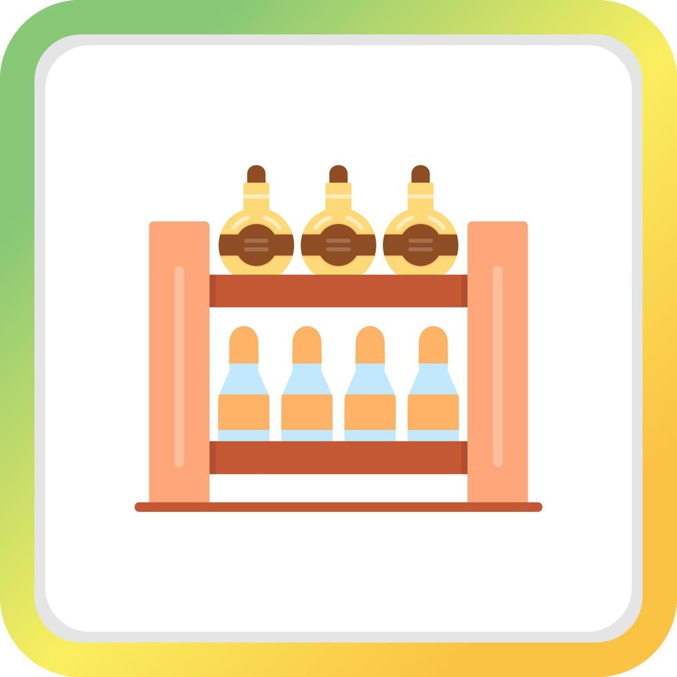 Bottle Rack Creative Icon Design vector